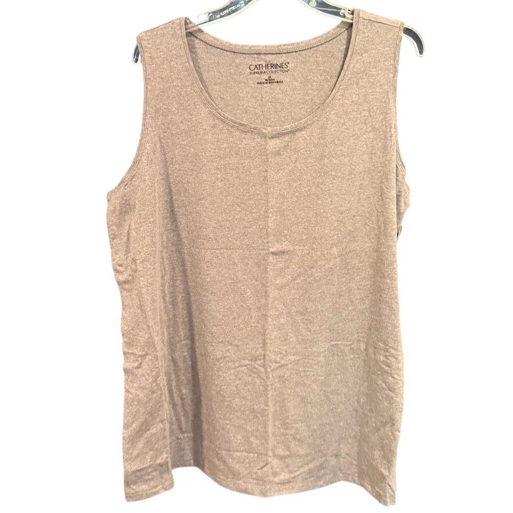 Catherines Suprema Collection Gray Tank Top, size 1X 18/20 NWT